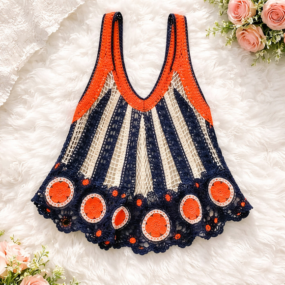 POL Tops - 0084 POL ONE Crocheted Tank Top NWT